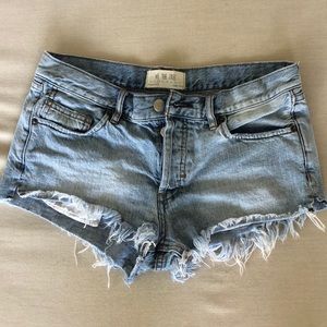 Free People Jean Shorts